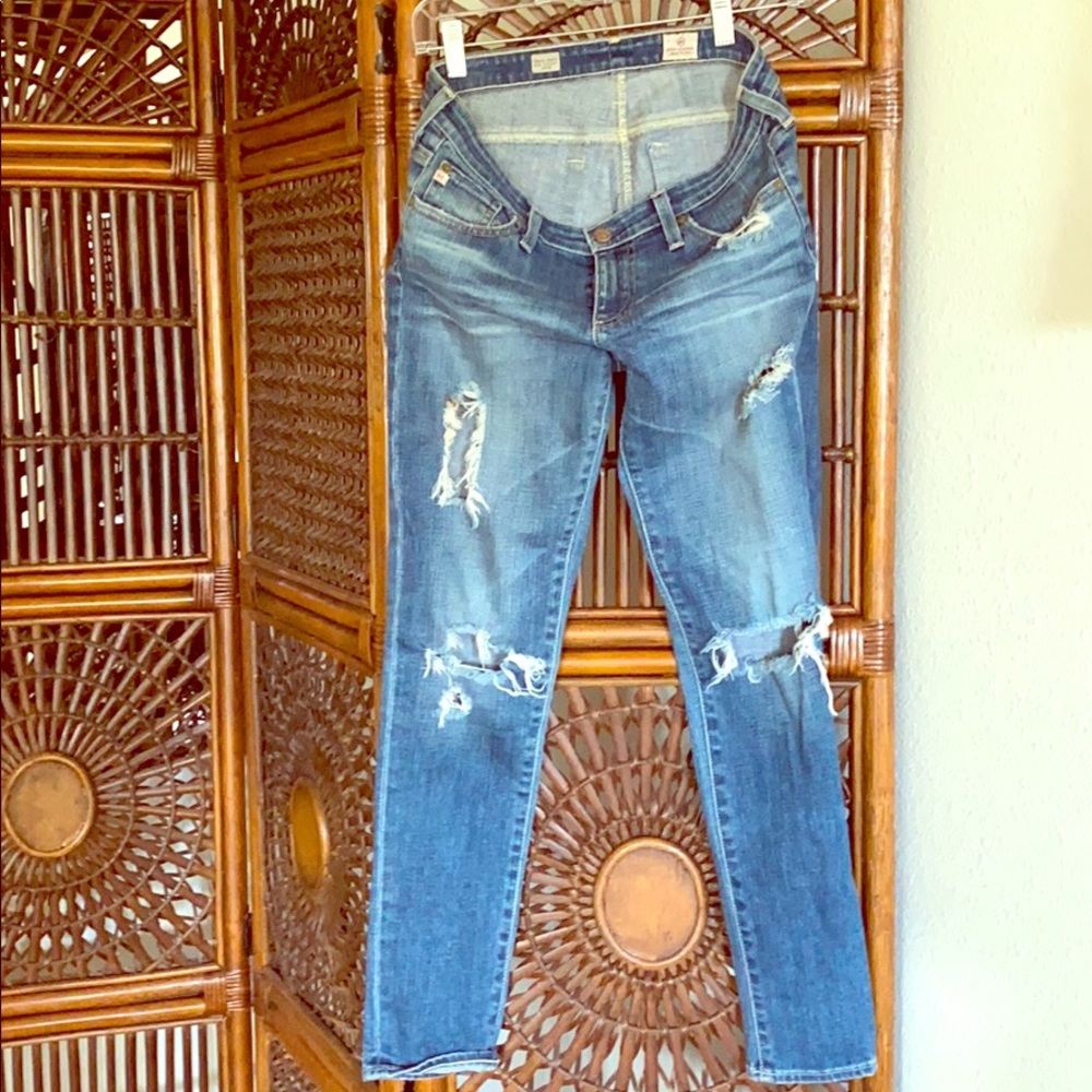 AG slim ankle straight jeans